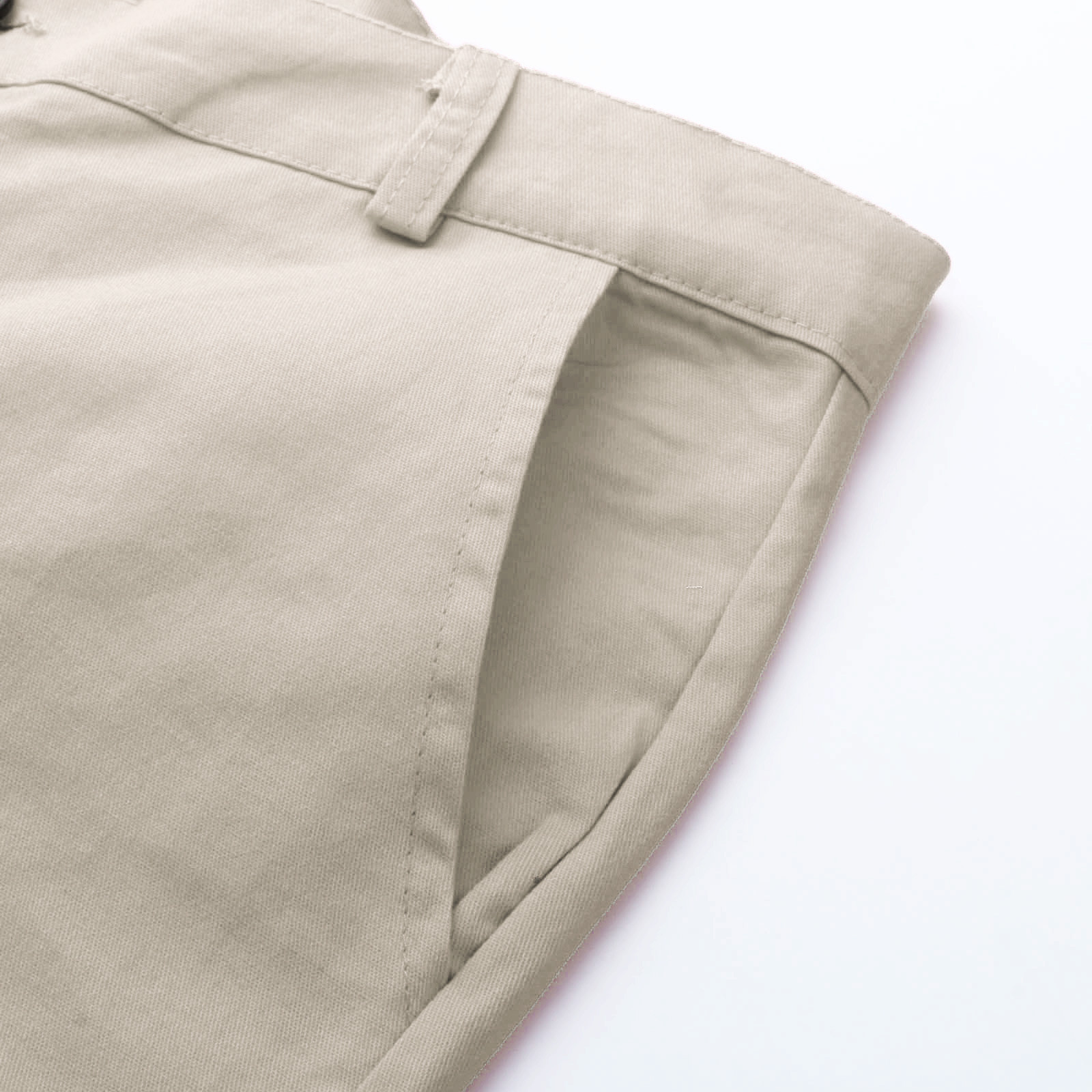 thumbnail image 3 of Pantalones informales lisos de talla grande para hombre, cintura ajustada, botones/bolsillos/cremallera decorativos, algodón, tallas M-XXXL, 3 of 8